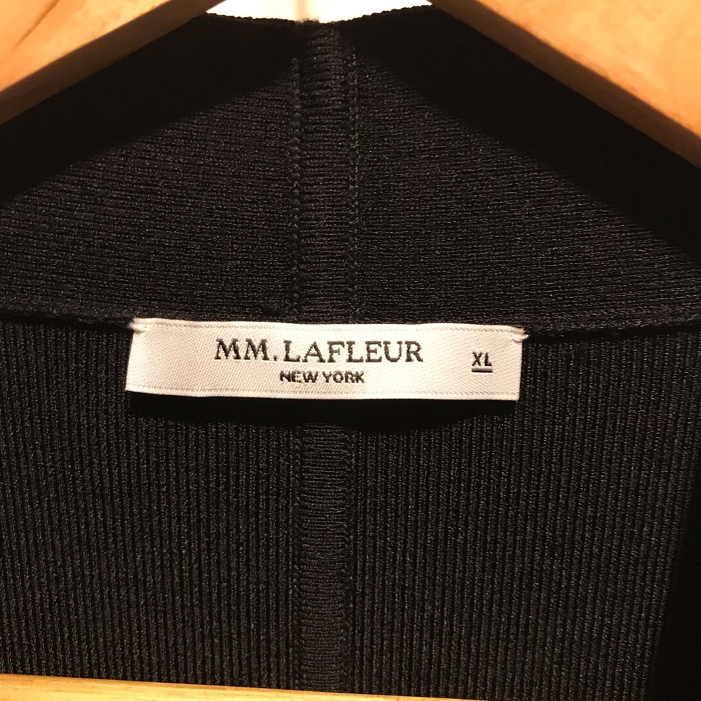 MM. Lafleur Black Ribbed Cardigan